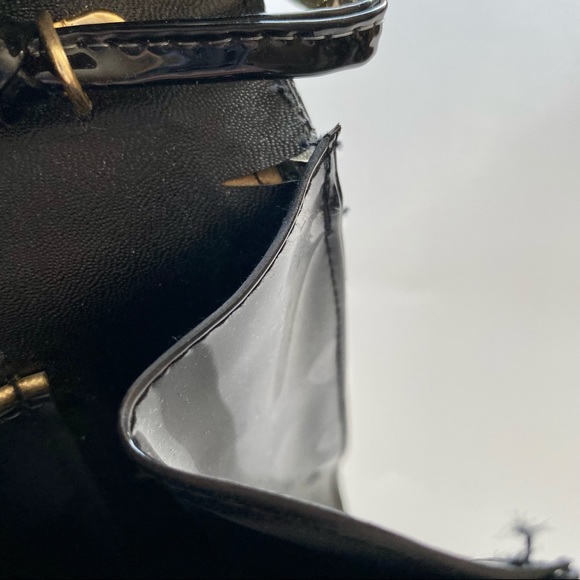 80’s Cabrelli Patent Leather Clutch - Black - Picture 7 of 8